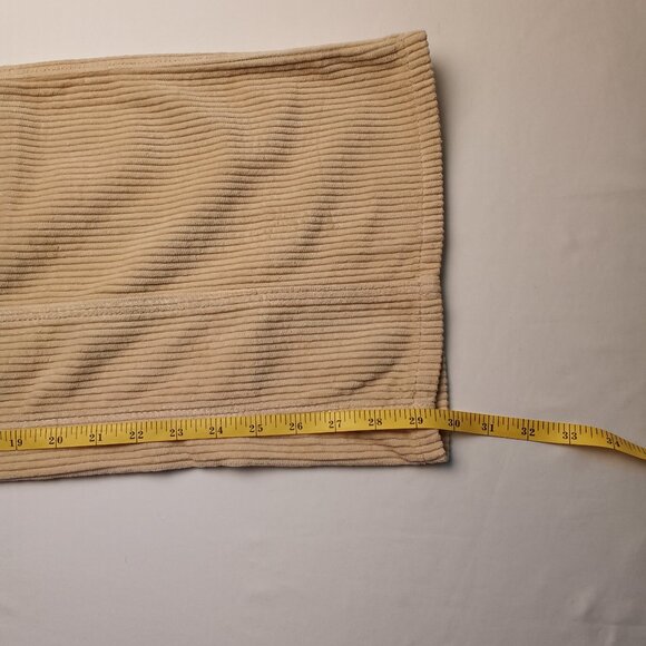 Urban Outfitters Woman's Wide Leg Baggy Cargo Corduroy Pants Size 24/0 Yellow - Picture 8 of 9